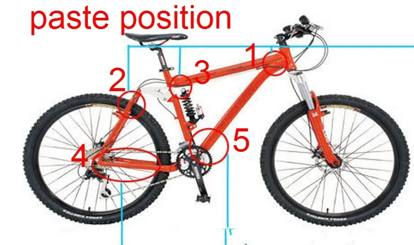 SK00032946 6 x /'Cyclists/' Clear Stickers