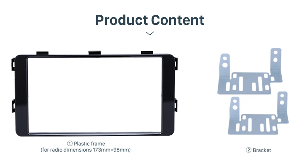 Seicane Fantastic Double Din 2015 Mitsubishi Pajero Sport Triton Car Radio Fascia Trim Dash CD Installation Kit Frame Panel