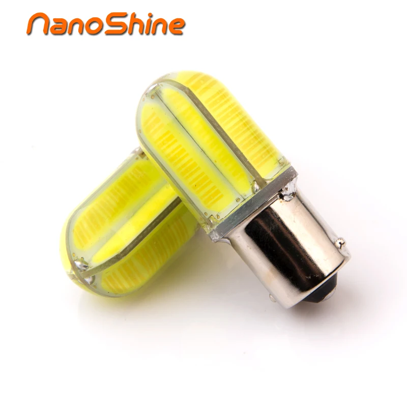 Nanoshine 2pcs bright 1156 BA15S P21W led Car Tail Bulb Brake Lights