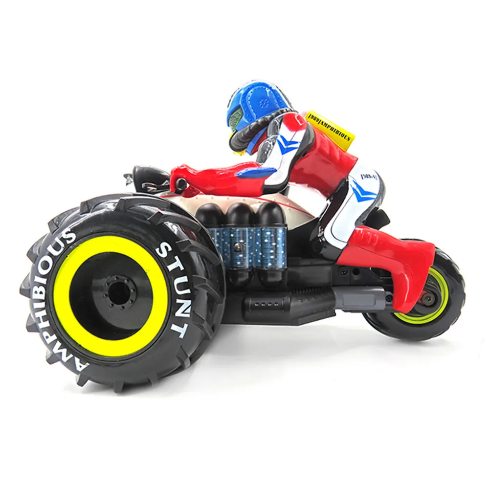 Flytec 989 333 rc амфибия 4WD 15 км/ч 2 4 ГГц мотоцикла лодка Беспроводной трюк RC автомобили с