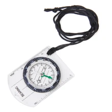 Пластиковый компасы для кемпинга с опорной панелью карта для чтения шейный ремень для катания на лодках Пешие прогулки ночная рыбалка Летающий альпинизмом катание на лыжах
