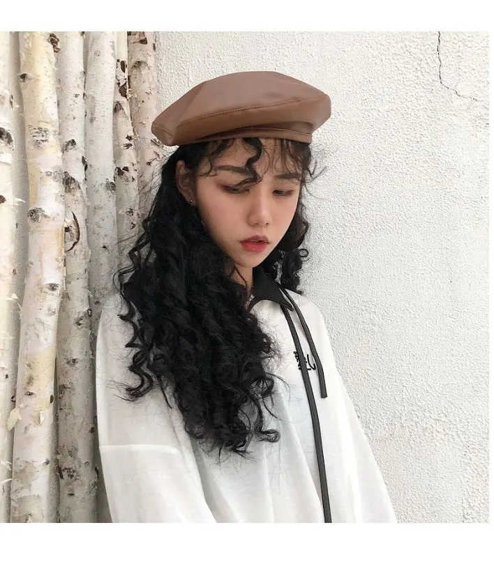 beret hats for women leather berets for women Autumn Winter beret women berets caps for women (12)