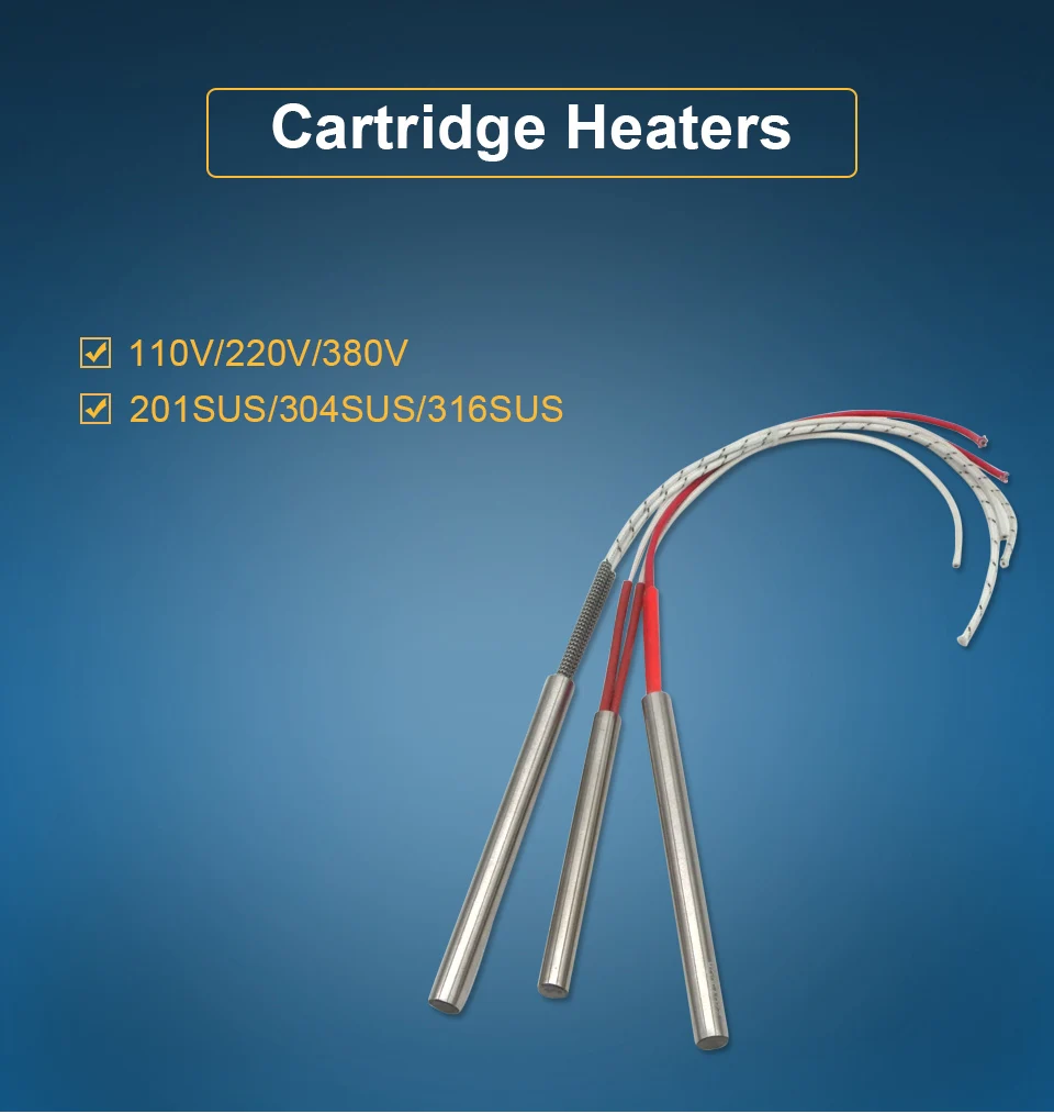 LJXH 3d принтер нагреватель картридж 2 шт. 9X200mm картридж Подогрев сопротивление элемент 450 W/550 W/700 W AC110V/220 V/380 V для формы