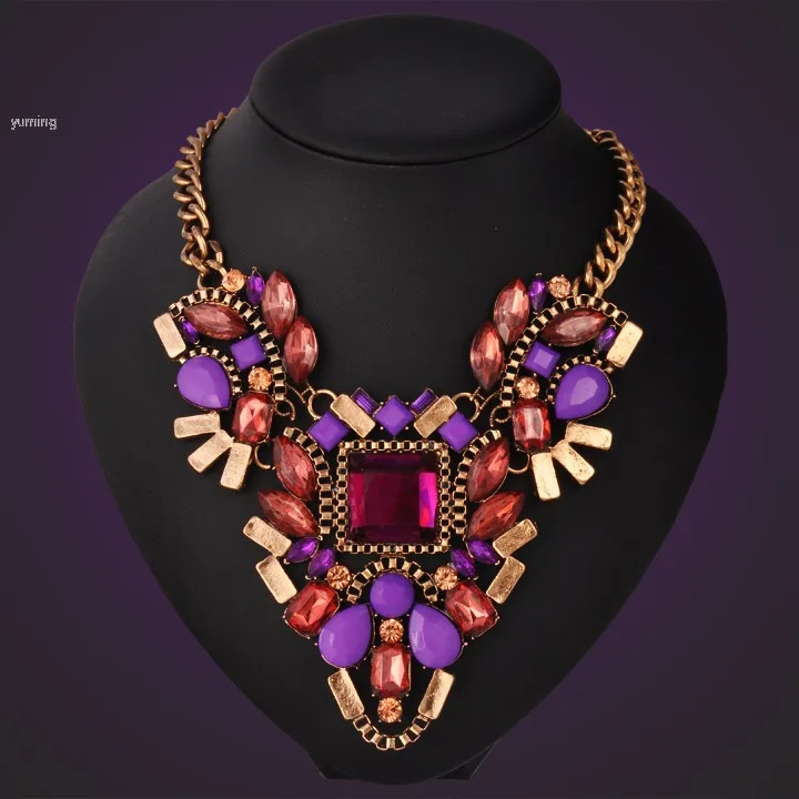 2014 мода коренастый ожерелье колье и подвески заявление украшения для женщин