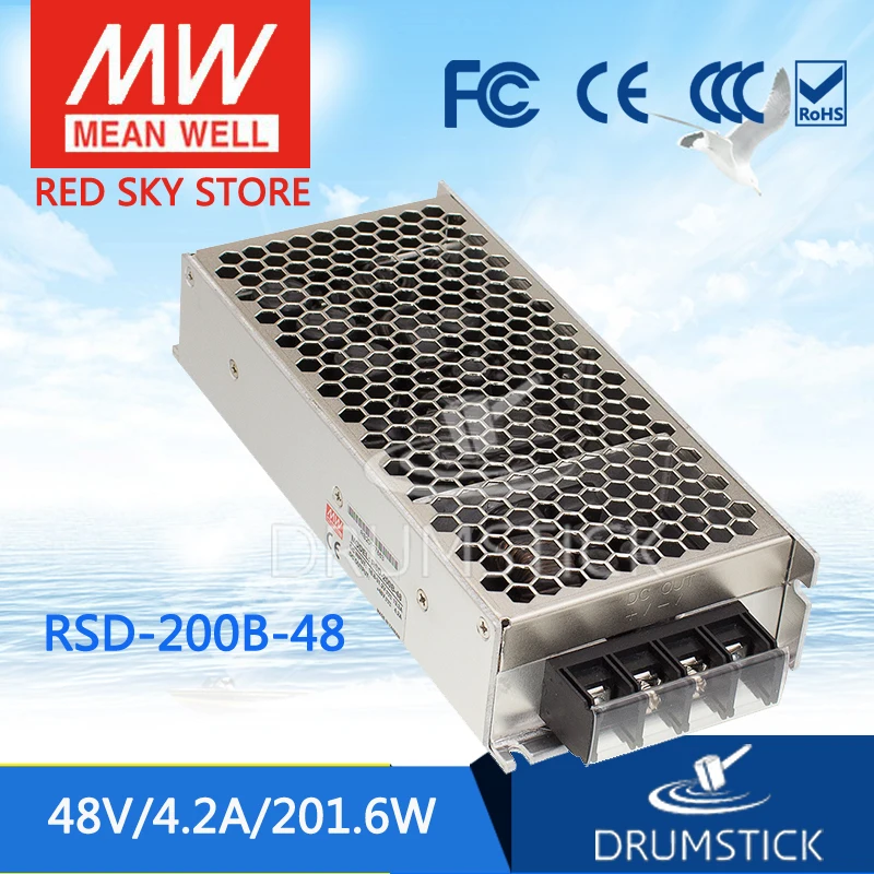 

MEAN WELL RSD-200B-48 5V 4.2A meanwell RSD-200 5V 200.4W Railway Single Output DC-DC Converter