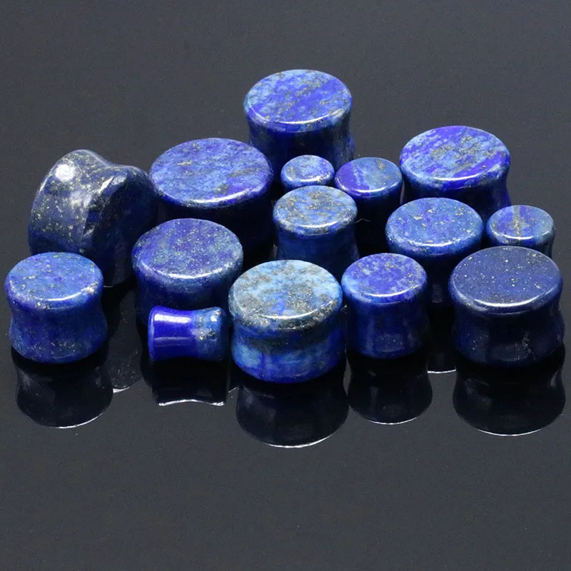 2PCS Stone Ear Plugs Ear Tunnels Saddle Ear Tragus Piercing Stretchers Tapers Expanders 6mm-16mm Anti-allergic Body Jewelry Men 8