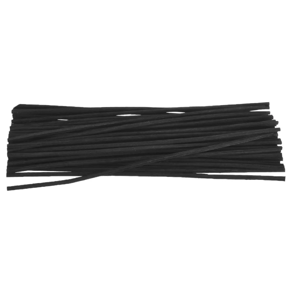 

50pcs/pack Rattan Reed Stick Black Fragrance Oil Diffuser Replacement Aroma Stick for Home Bedroom Bathrooms Decor Gifts