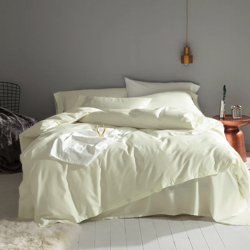WHITE POLY COTTON EGYPTIAN FITTED SHEET BED LINEN SET ALL SIZES PILLOW CASES