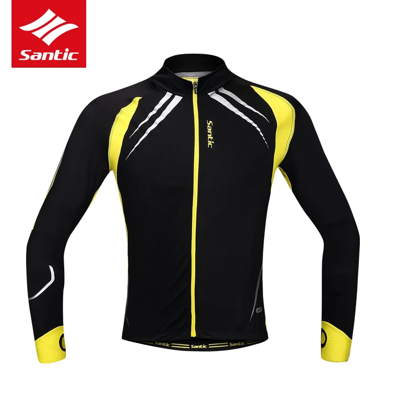 Santic Mens Thermal Winter Cycling Jacket MTB Cycling Windbreaker