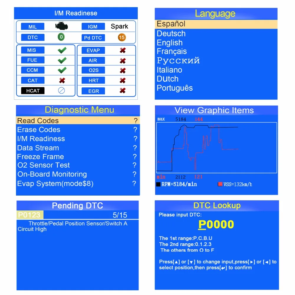 Лучший OBD 2 Автомобильный сканер KONNWEI KW850 многоязычный OBD2 сканер Авто сканер на португальский ODB2 диагностический Автомобильный сканер