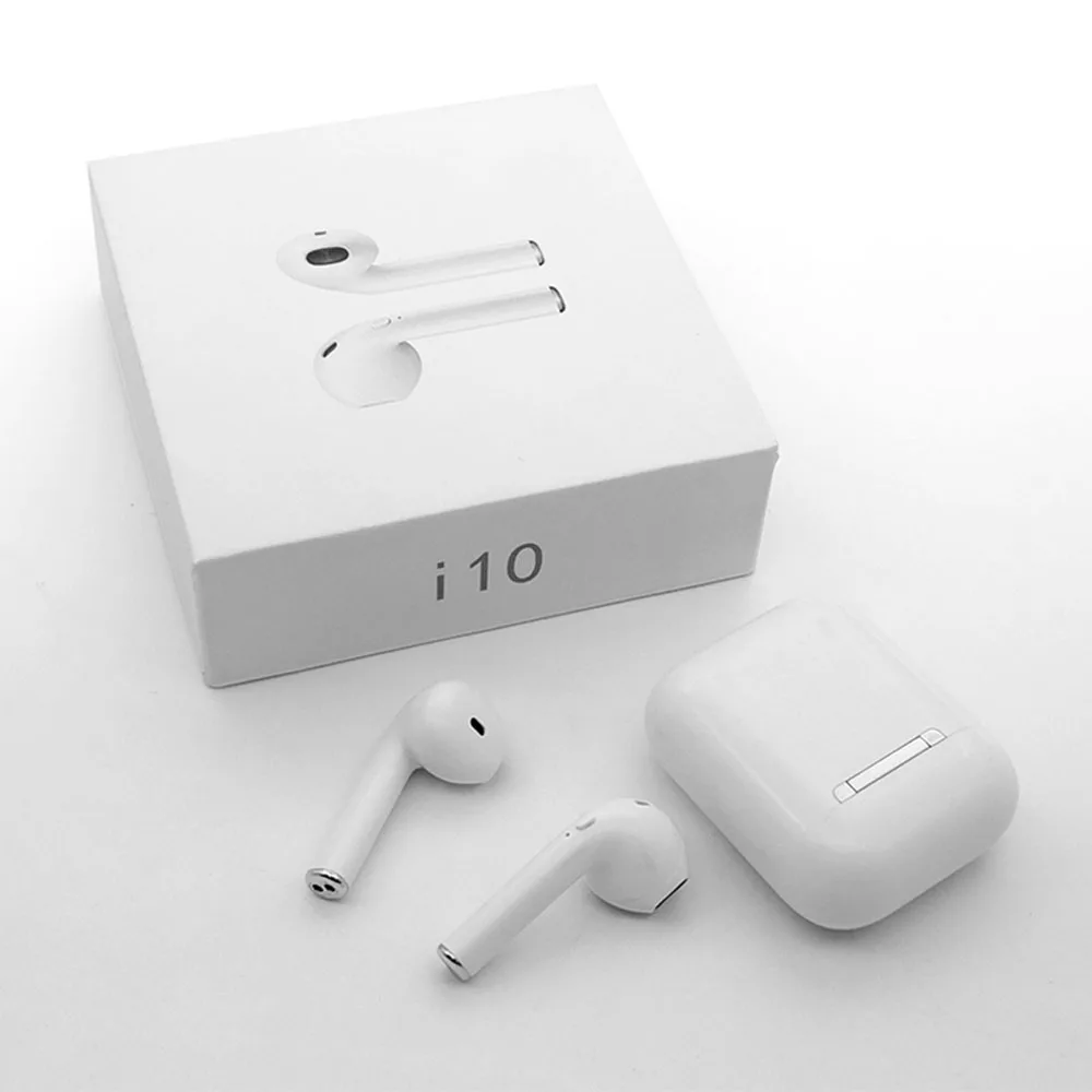

New i10 TWS Bluetooth 5.0 Earphone Stereo Earbuds Binaural Calling Earphone Headset With Charging Box Mic PK i7s i9s i11 i12 TWS