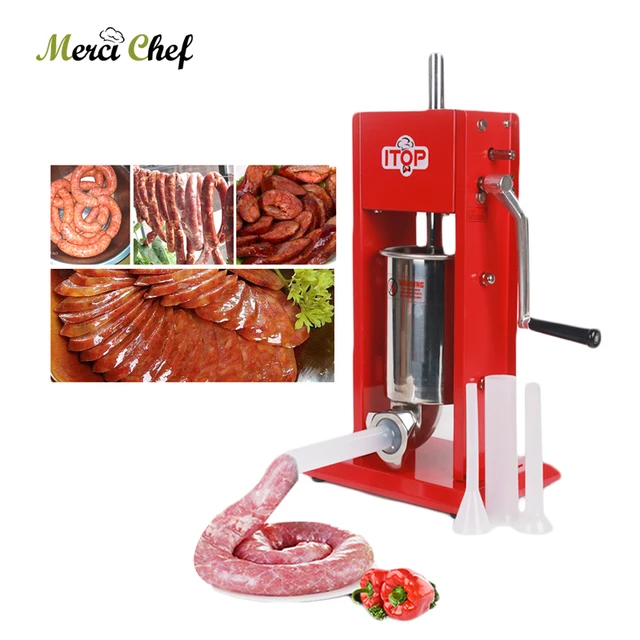 Food Processor 3L Big Sausage Maker Manual Sausage Stuffer Machine Fast