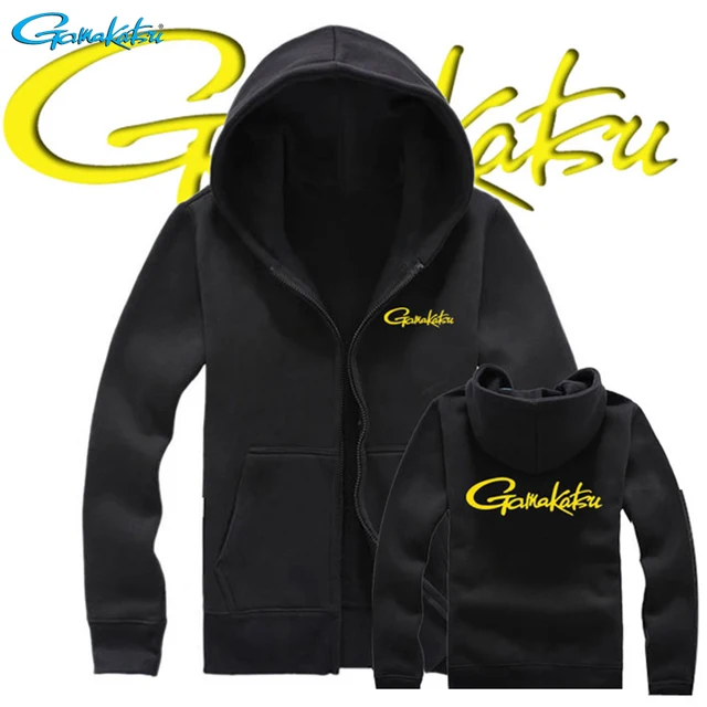 US $17.41 Gamakatsu 2019 Spring Autumn Keep Warm Men Fishing Clothes Sweatshirt Zippers Jacket Outdoor Sports