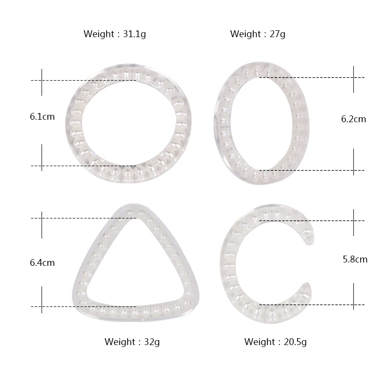 Trendy Fashion Resin Pearl Cuff Women Open Bracelet and Bangles Geometric Acrylic Bangle For Girl Charm Jewelry Multiple Styles  (7)
