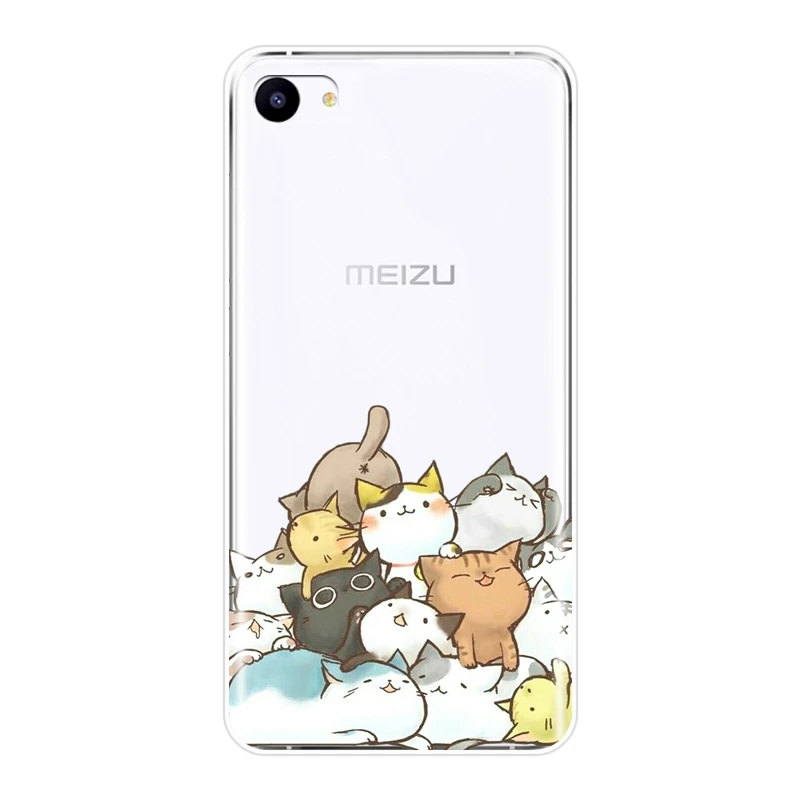Чехол для телефона Meizu Pro 6 7 Plus U10 U20 мягкий силиконовый чехол накладка с милой