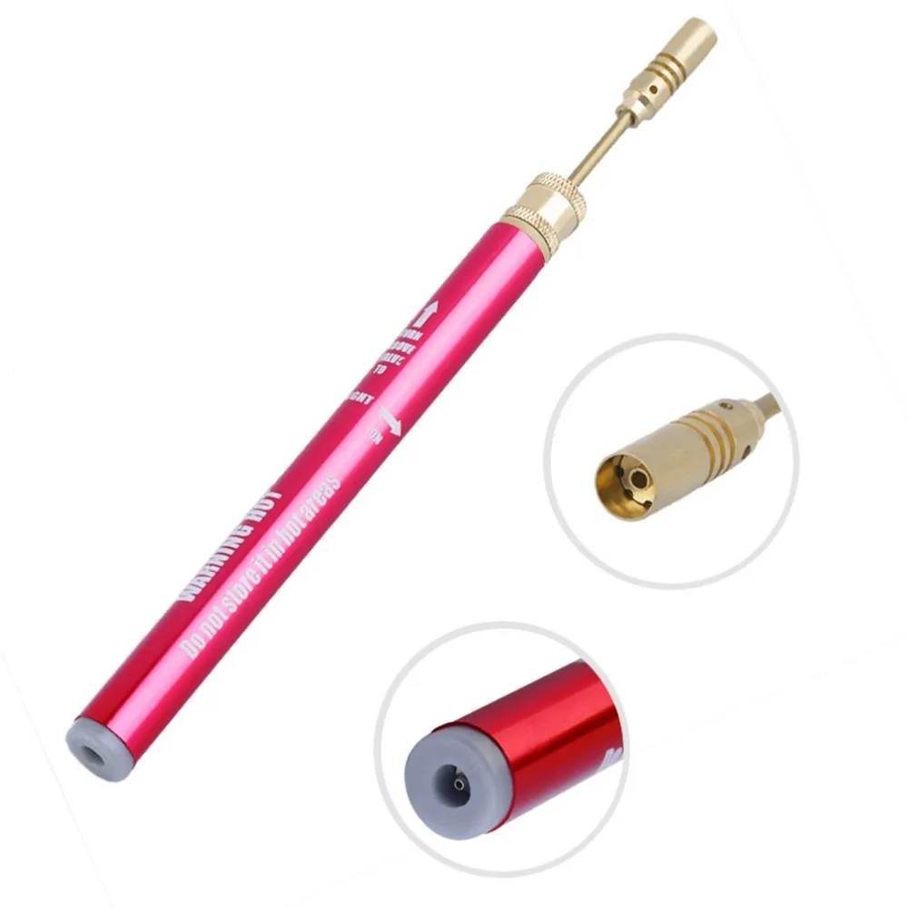 

Mini Pink Gas Blow Torch Soldering Solder Iron Cordless Welding Pen Burner Welding Torch Tubane Torch