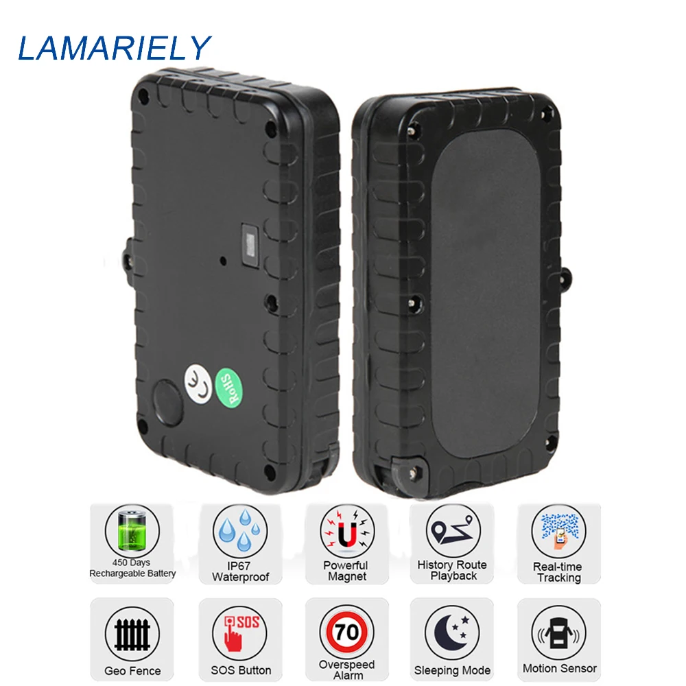 GPS Tracker Car Magnet GPS Locator Car 90 Days Standby GPS Tracker Auto Waterproof Vibration Alarm Free APP Lifetime PK TK905