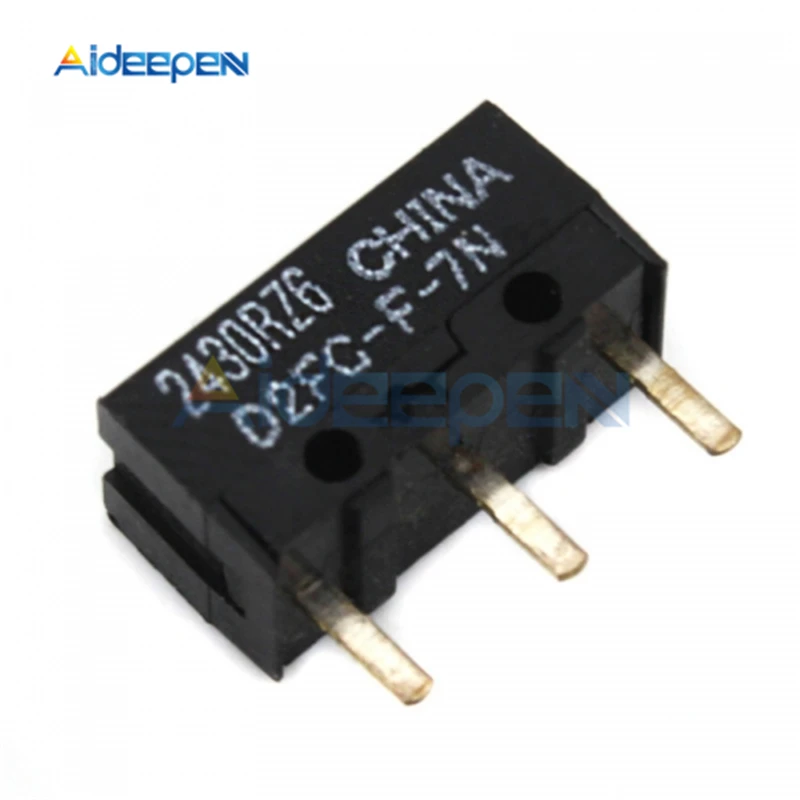 5 шт./лот OMRON Mouse Micro Switch кнопка для мыши с резьбой 3 штырьками поддержкой D2FC новая