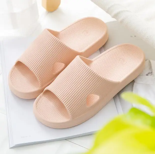 Высококачественные мужские тапочки Xiao mi; Летние водонепроницаемые шлепанцы для душа; мягкие сандалии EVA; обувь для купания; оригинальная домашняя обувь mi - Цвет: Pink