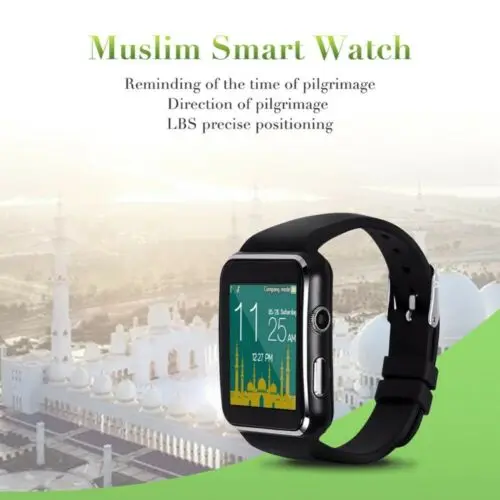 

M6 MusIim Pilgrimage Smart Watch Direction Time Reminder Location Islamic Bluetooth Wristband SIM TF Card Dial Call Samrtwatch