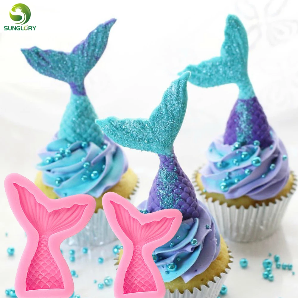 3D Mermaid Tail Silicone Mold Bake Cake Decorating Mold 3D Mermaid Tail Silicone Mold Bake Cake Decorating Mold