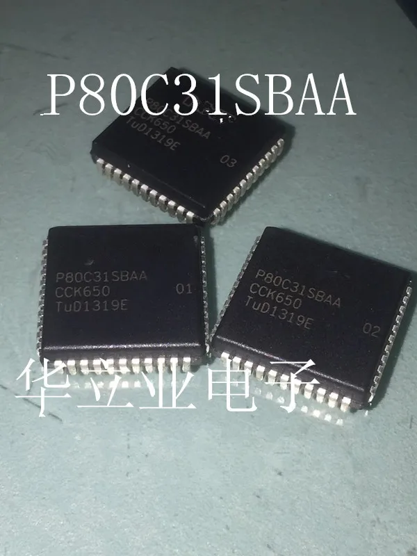Бесплатная доставка 10 шт P80C31SBAA P80C31 PLCC44 | Электроника