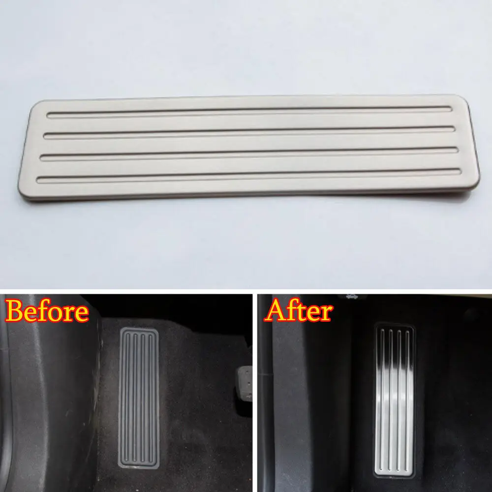 

Car Driver Side Fuel Brake Left Foot Rest Pedal Plate Car Sticker Decor Stainless Fit For Cadillac XT5 2016 2017 Car Styling