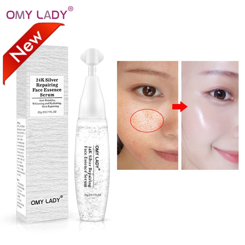 

Omy Lady 24k Silver Collagen Serum Whitening Foil Essence Serum Anti Wrinkle Anti-aging Serum Acne Scar Removal Shrink Pores