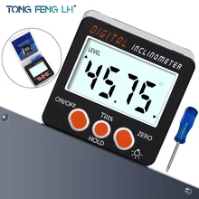 Elektronische Winkelmesser Digitale Neigungs 0-360 Aluminium Legierung Digitale Bevel Box Winkel Gauge Meter Magneten Basis Messung werkzeug