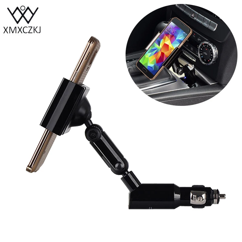 XMXCZKJ Phone Holder Car Charger Universal 2 in 1 Car Phone Stand Car