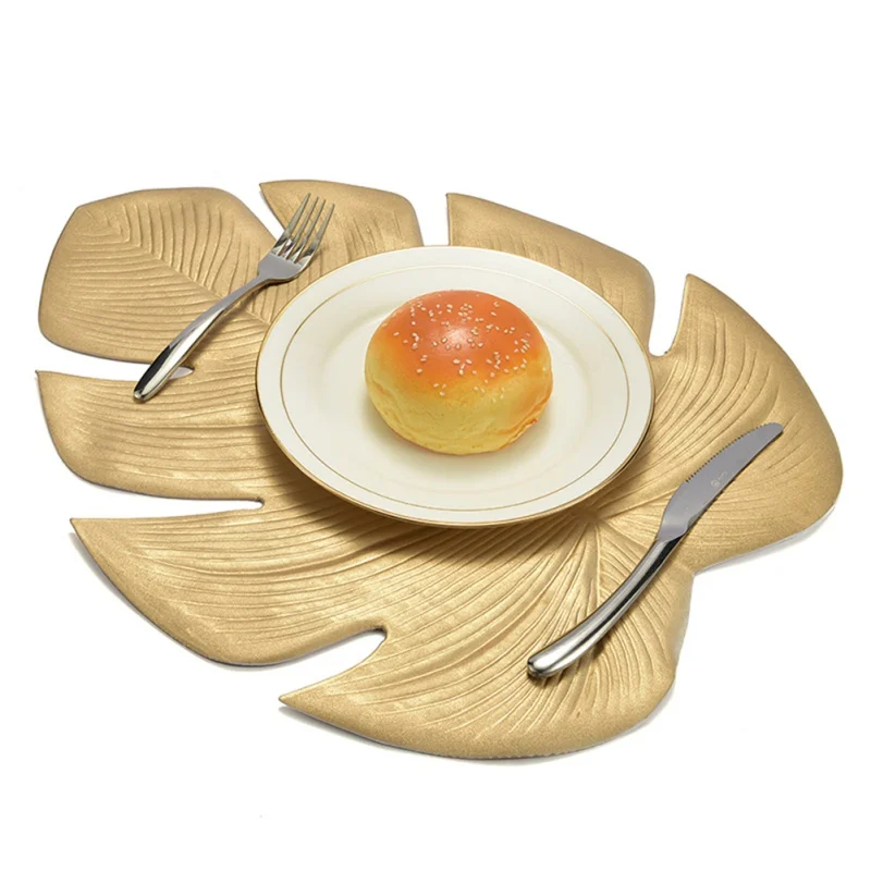 

1PCS Turtle Leaf Placemats Decor Plant Table Artificial Insulated Mats Tableware Heat EVA Placemat & Mat Pads Insulation