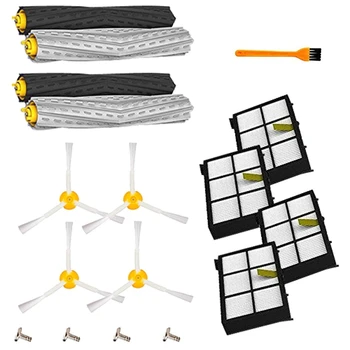 

Replenishement Kit For Irobot Roomba 800 900 Series,Replacement Parts With 4 Extractors 4 Filters 4 Side Brushes & Screws