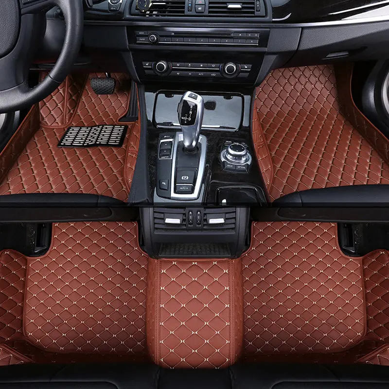 Автомобильный напольный коврик коврики кожаные аксессуары для Toyota Camry Corolla Highlander
