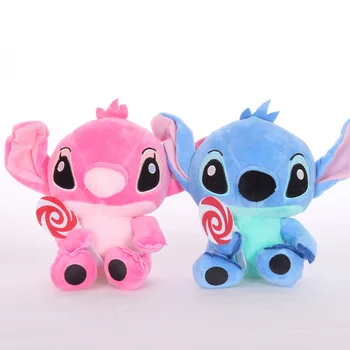

2pcs/lot Kawaii Stitch Plush Doll Toys Anime Lilo And Stitch Stuffed Doll Cute Stich Plush Toys Children Kids Birthday Gift