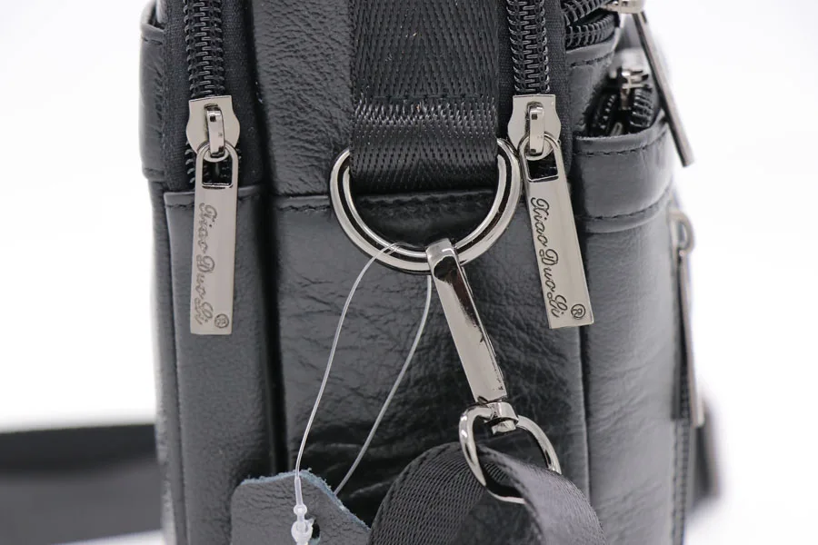 YI'ANG брендовая мужская сумка через плечо из натуральной кожи, мужские сумки-мессенджеры из воловьей кожи, повседневные сумки на молнии с верхней ручкой для сотового телефона