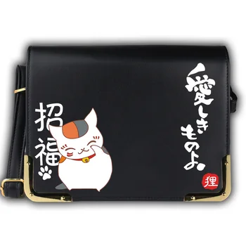 

Anime Cat Natsume's Book of Friends PU Tote Handbag Shoulder Bag Cartoon Women Crossbody Messenger Casual Book Bag Cosplay Gift