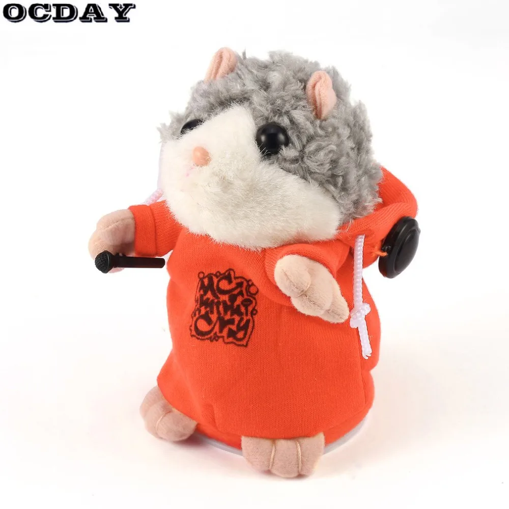 

OCDAY Talking Hamster Mouse Pet Plush Toy Cute Speak Talking Sound Record Hamster Educational Toys Stuffed & Plush Animals Dolls