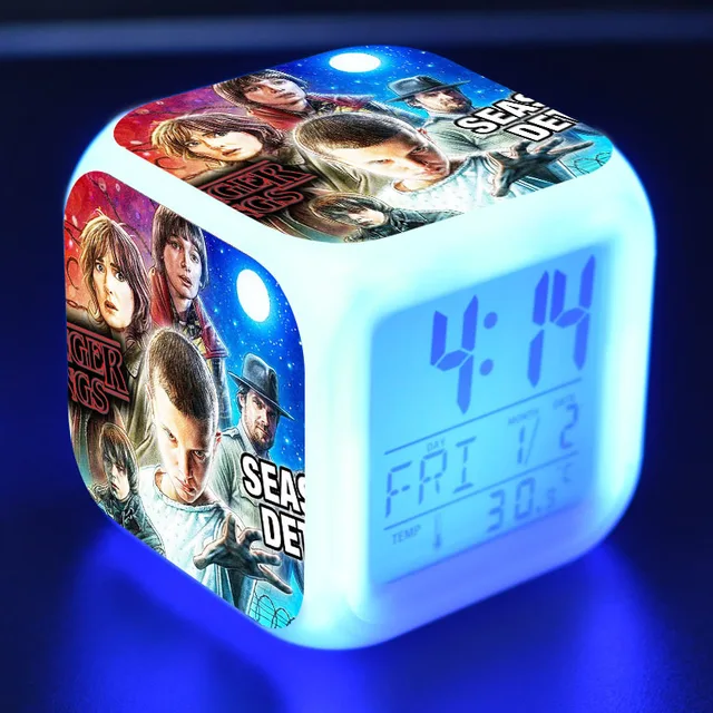 Stranger Things Season Alarm Clock Kids Toys Led reloj despertador