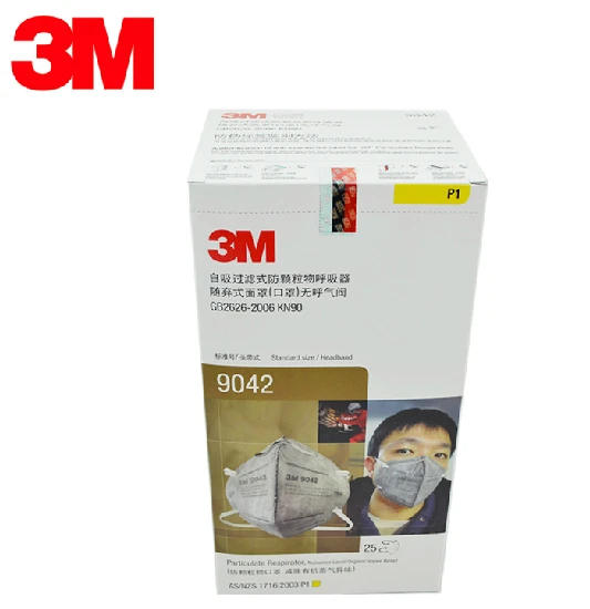 

3M 9042 Mask 25pcs/lot Respirator Mask painted Formaldehyde Activated carbon Dust-tight car pm2.5 KN90 Dust mask X082402