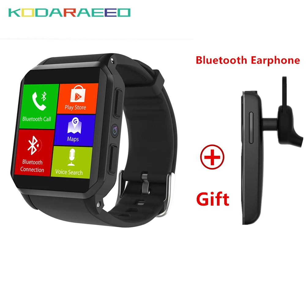 

KW06 Smart Watch Android 5.1 MTK6580 Quad Core PK KW88 Wifi GPS 3G SmartWatch phone Fitness Tracker Heart Rate tracker Watch man