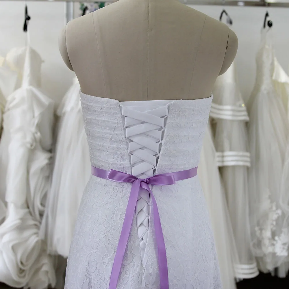 Inofin WH51 хрустальные свадебные аксессуары атласный ремешок для свадебного платья Свадебная лента пояс для вечерних выпускных платьев - Цвет: Lavender