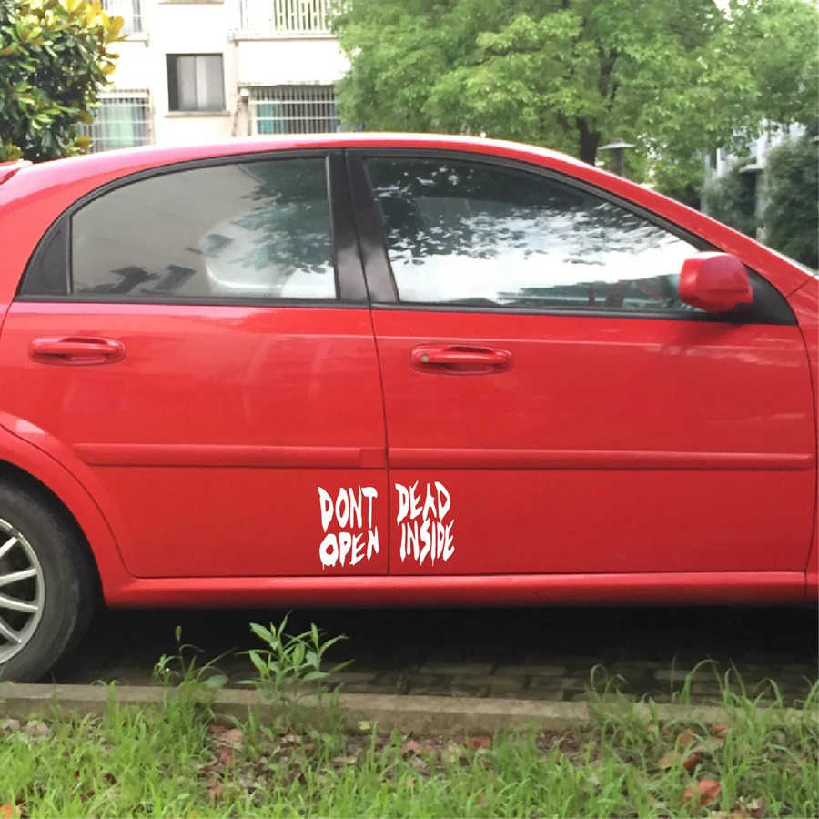 Dont Open Dead Inside Vinyl Decal Sticker For Car Truck Door