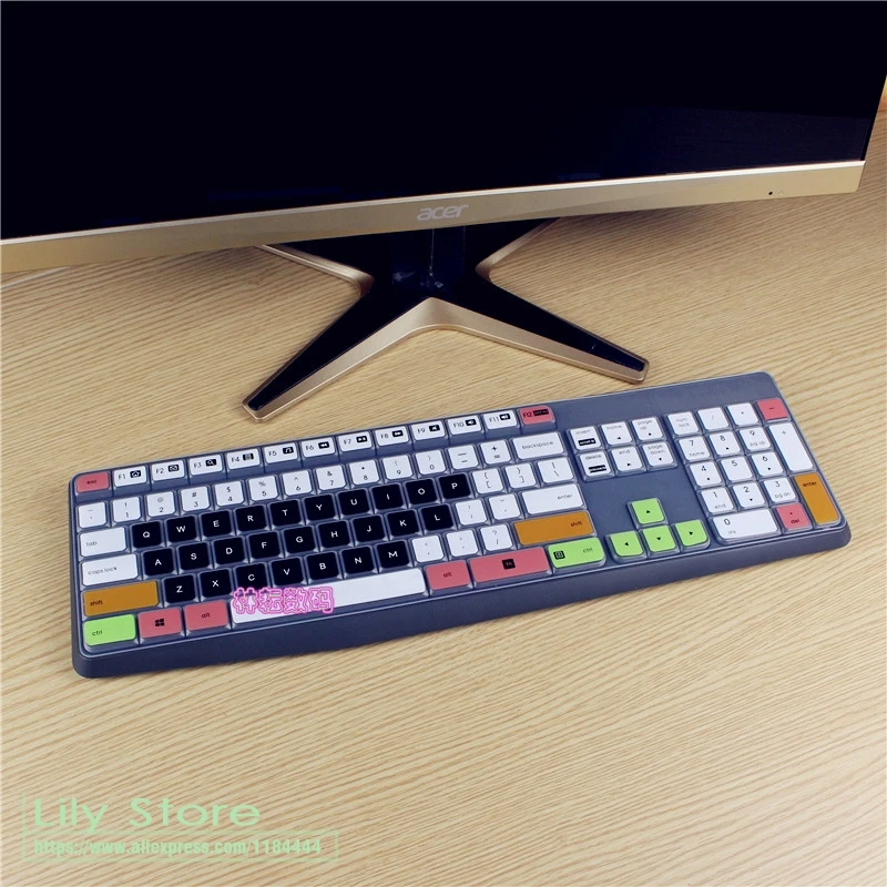 

For Logitech MK235 K235 K375S Silicone mechanical Wireless Bluetooth Desktop keyboard Cover Protector Dust Cover Film