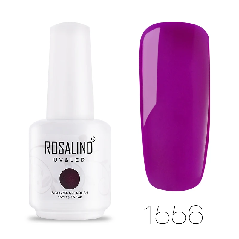 ROSALIND гель 1S 15 мл Гель-лак замачиваемый лак для ногтей 1534-1864 полувернис постоянный УФ светодиодный Гель-лак - Цвет: RH1556