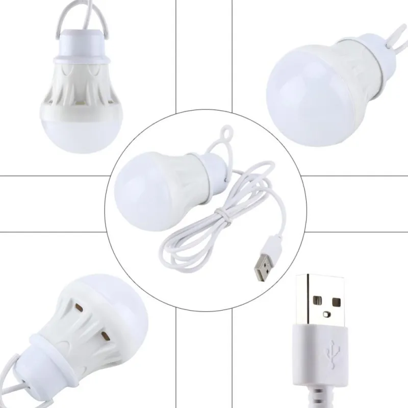 Аварийный светодиодный светильник 3 Вт USB энергосберегающие светодиодные лампы