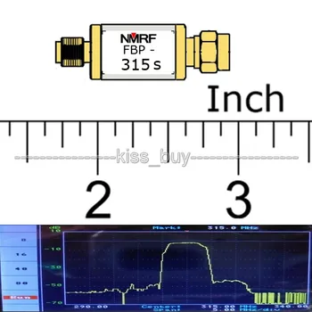 

315MHz Bandpass Filter Band Pass; 3 MHz Bandwidth for remote aircraft UAV