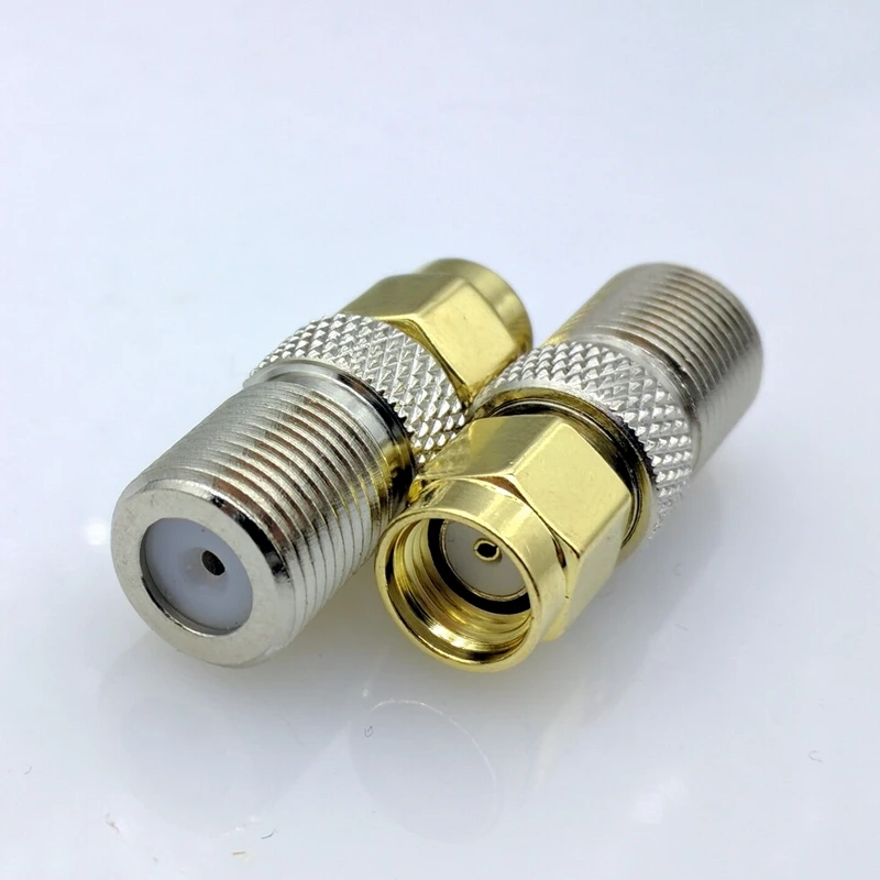 

F Type Female Jack to SMA Female Plug Straight RF Coax Adapter F connector to sma Convertor 10pcs/lot