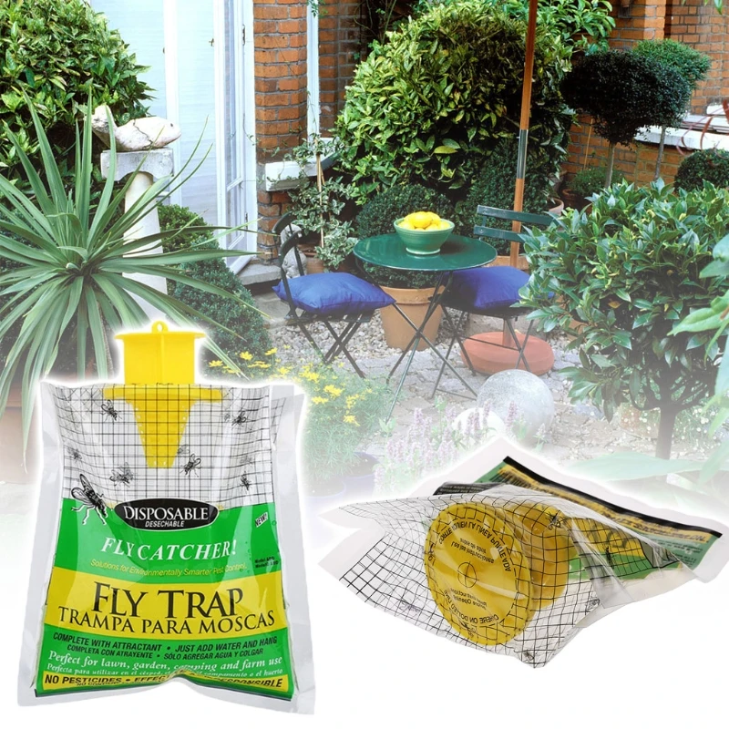 

Flies Trap Bug Mosquito Insect Hanging Catcher Disposable Non-toxic Plastic Bags