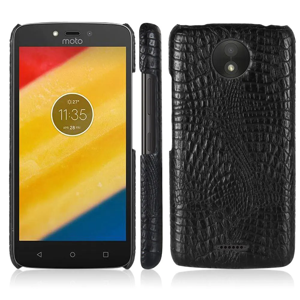 

For Motorola Moto C XT1755 Luxury Crocodile Skin Protective Back Cover for Motorola Moto C Plus Phone Cases for Moto C Plus