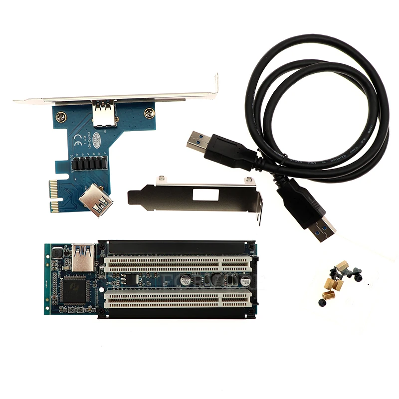 Оптовая продажа переходников PCI карты PCIe к двойной слот адаптер PCI-Express |
